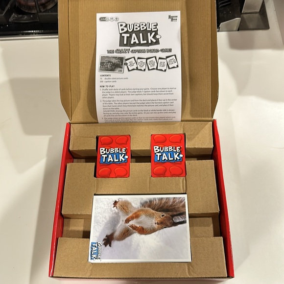 UNIVERSITY GAMES Bubble Talk - Crazy Caption Board Game - Complete - NWOT - Picture 5 of 9